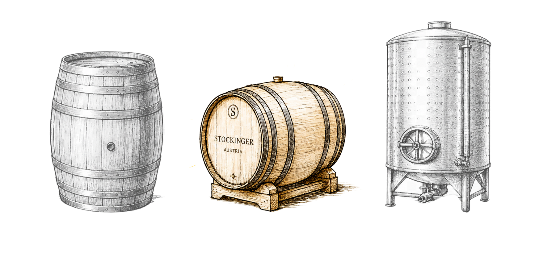 Barrique highlighted in the Coteau Pavot cellar